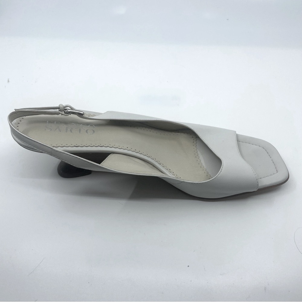 Franco Sarto Cream Platform Slingback Sandals - Picture 3 of 6